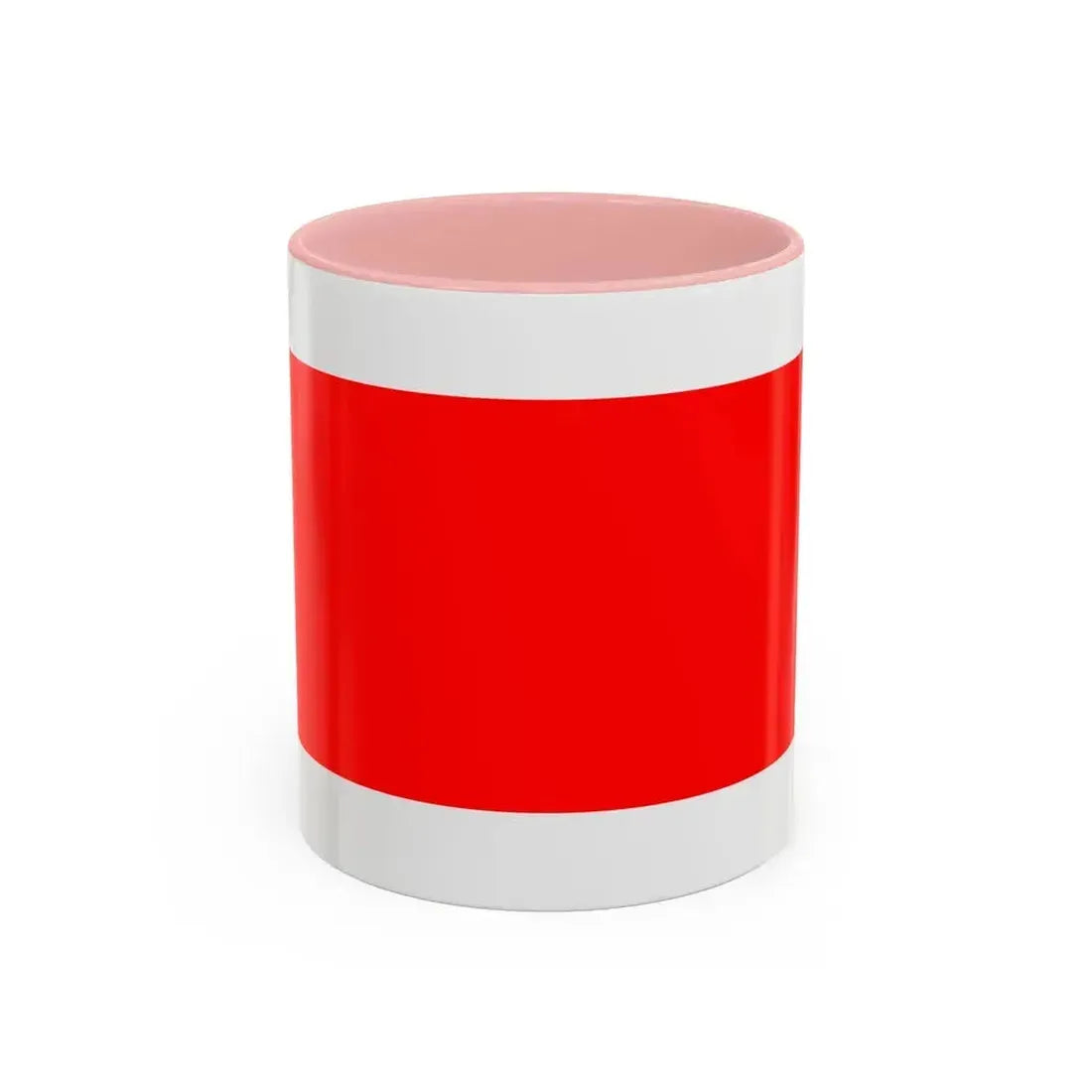 Flag of Hamrun Malta - Accent Coffee Mug 11oz Pink - Go Mug Yourself