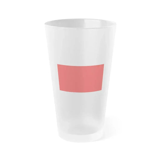 Flag of Hamrun Malta - Frosted Pint Glass 16oz 16oz Frosted - Go Mug Yourself