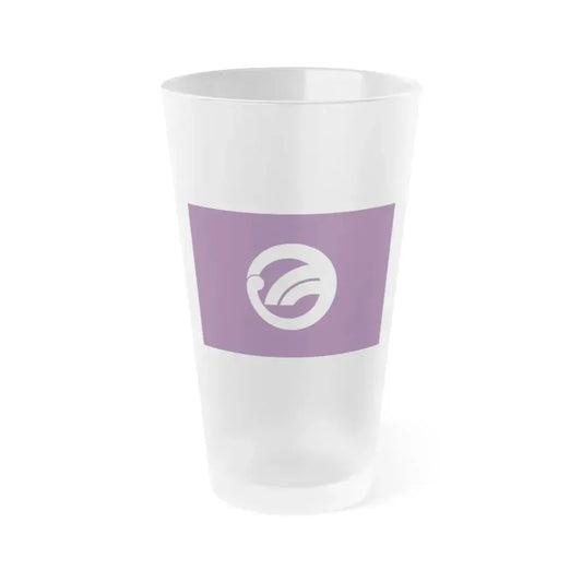 Flag of Hamura Tokyo Japan - Frosted Pint Glass 16oz 16oz Frosted - Go Mug Yourself