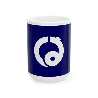 Flag of Hanawa Fukushima (Japan) White Coffee Mug 15oz - Go Mug Yourself