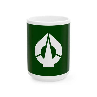 Flag of Hanayama Miyagi 1968-2005 (Japan) White Coffee Mug 15oz - Go Mug Yourself