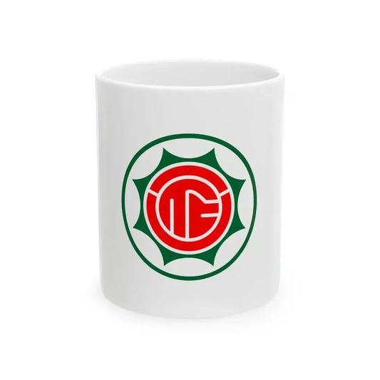 Flag of Hanazono Saitama 1977-2006 (Japan) White Coffee Mug 11oz - Go Mug Yourself