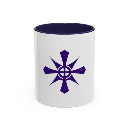 Flag of Handa Aichi Japan - Accent Coffee Mug 11oz Navy - Go Mug Yourself