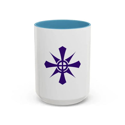 Flag of Handa Aichi Japan - Accent Coffee Mug 15oz Light Blue - Go Mug Yourself