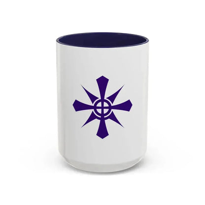 Flag of Handa Aichi Japan - Accent Coffee Mug 15oz Navy - Go Mug Yourself