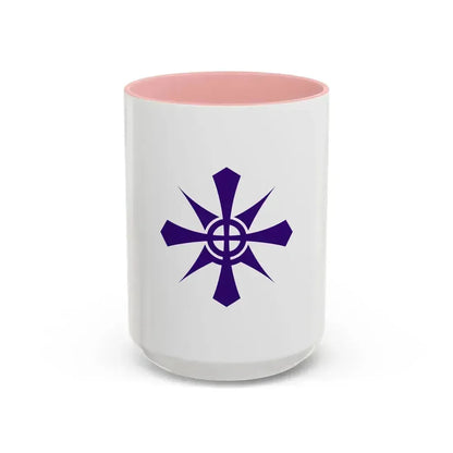 Flag of Handa Aichi Japan - Accent Coffee Mug 15oz Pink - Go Mug Yourself