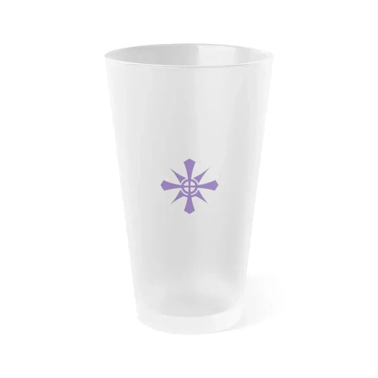 Flag of Handa Aichi Japan - Frosted Pint Glass 16oz 16oz Frosted - Go Mug Yourself