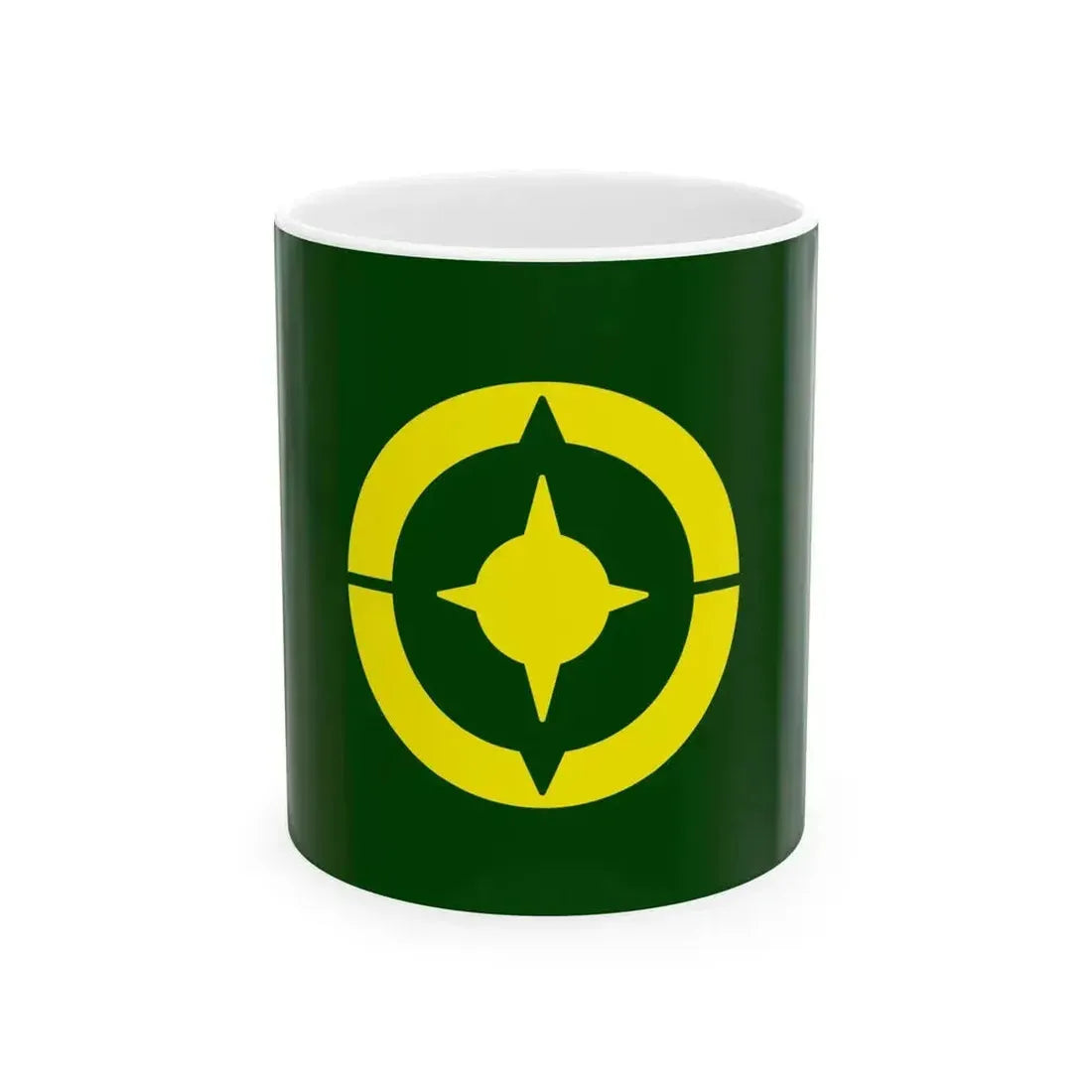 Flag of Handa Tokushima 1966-2005 (Japan) White Coffee Mug 11oz - Go Mug Yourself