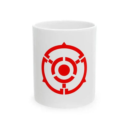 Flag of Hanno Saitama (Japan) White Coffee Mug 11oz - Go Mug Yourself
