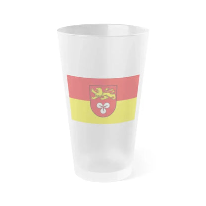 Flag of Hannover Germany - Frosted Pint Glass 16oz 16oz Frosted - Go Mug Yourself