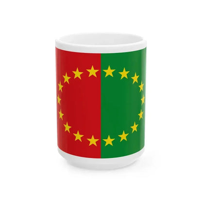 Flag of Hannut (Belgium) White Coffee Mug 15oz - Go Mug Yourself