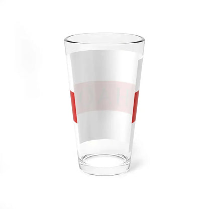Flag of Hao (France) Pint Glass 16oz - Go Mug Yourself