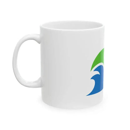 Flag of Happo Akita (Japan) White Coffee Mug - Go Mug Yourself