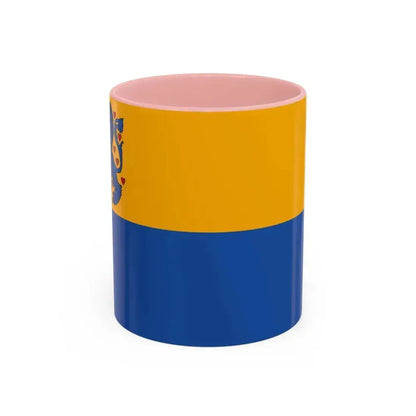 Flag of Harburg Germany - Accent Coffee Mug 11oz Pink - Go Mug Yourself