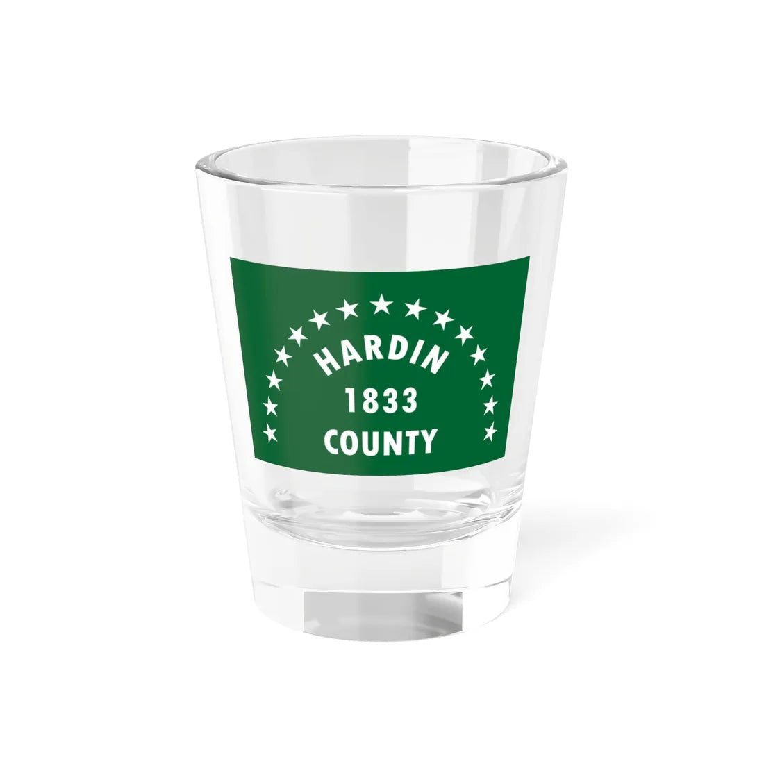 Flag of Hardin County Ohio (United States) Shot Glass 1.5oz 1.5oz - Go Mug Yourself