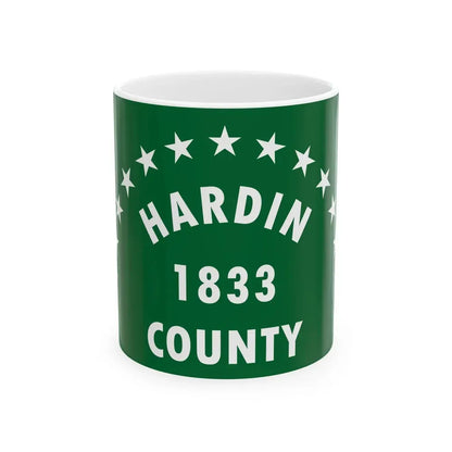 Flag of Hardin County Ohio (United States) White Coffee Mug 11oz - Go Mug Yourself