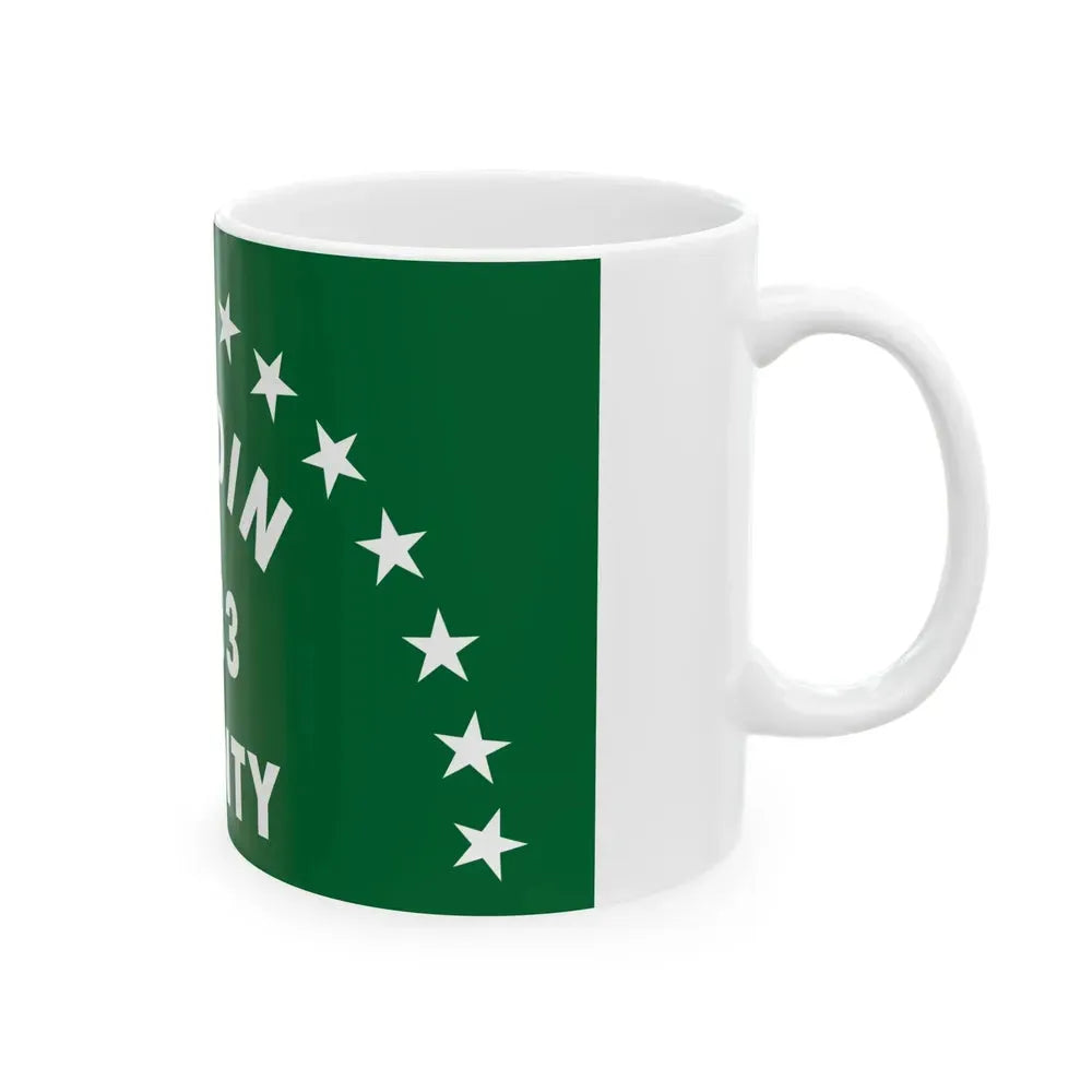 Flag of Hardin County Ohio (United States) White Coffee Mug - Go Mug Yourself