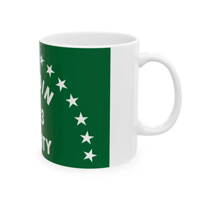 Flag of Hardin County Ohio (United States) White Coffee Mug - Go Mug Yourself