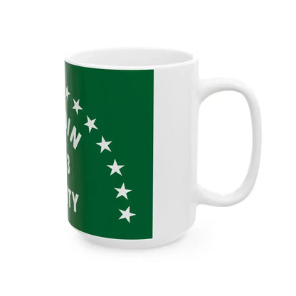 Flag of Hardin County Ohio (United States) White Coffee Mug - Go Mug Yourself