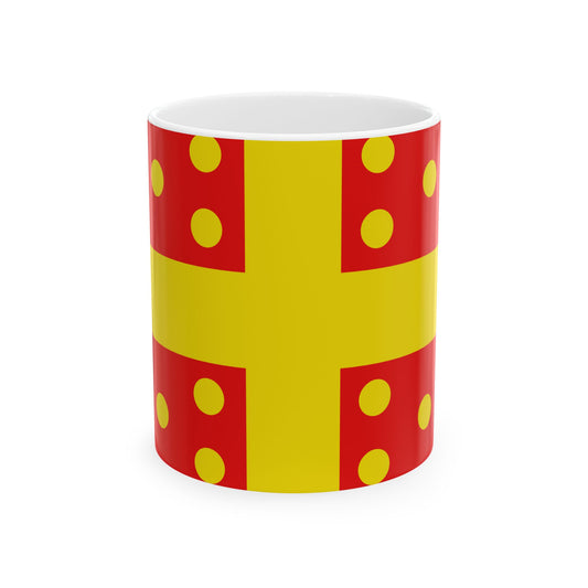 Flag of Harelbeke (Belgium) White Coffee Mug-11oz-Go Mug Yourself