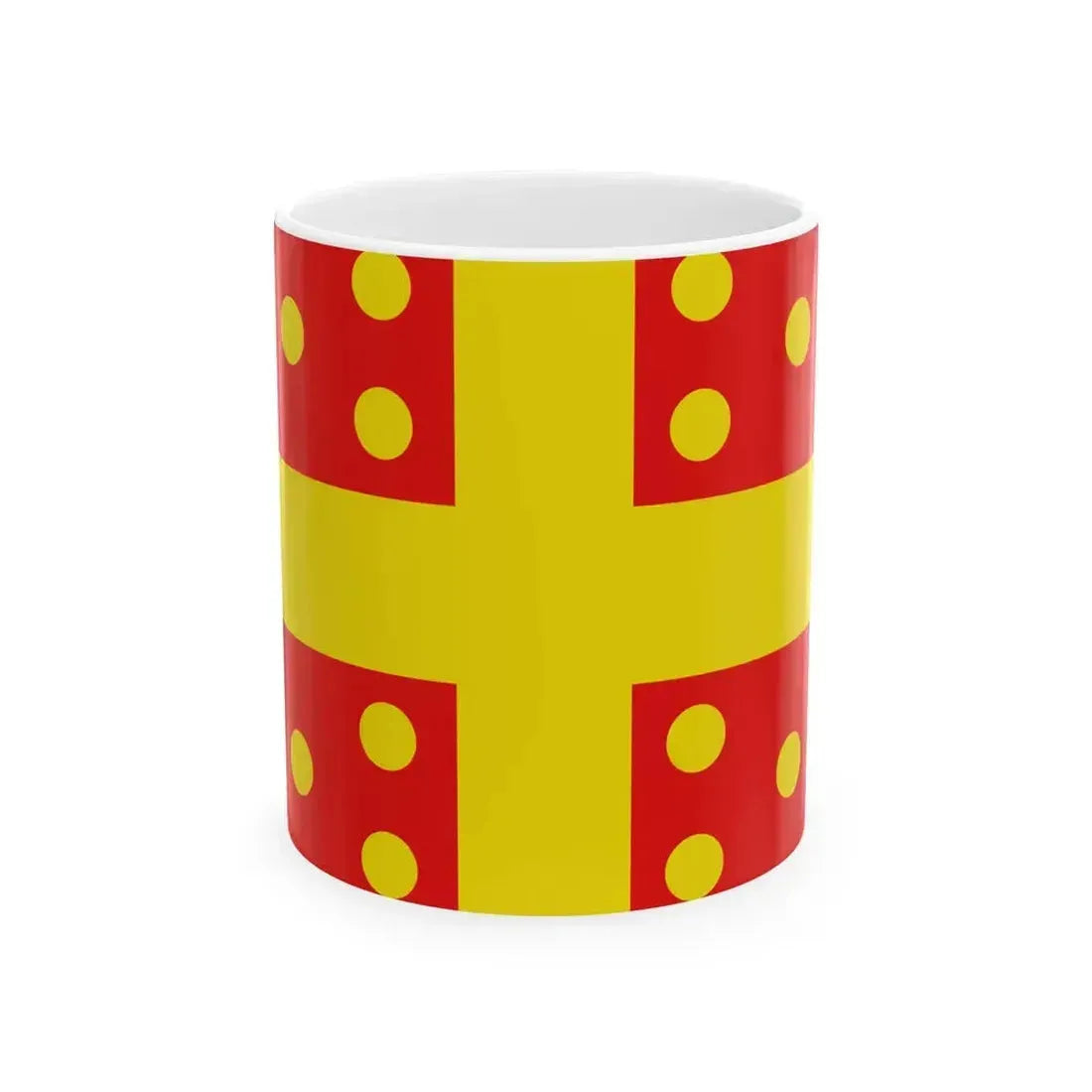 Flag of Harelbeke (Belgium) White Coffee Mug 11oz - Go Mug Yourself