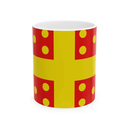 Flag of Harelbeke (Belgium) White Coffee Mug 11oz - Go Mug Yourself