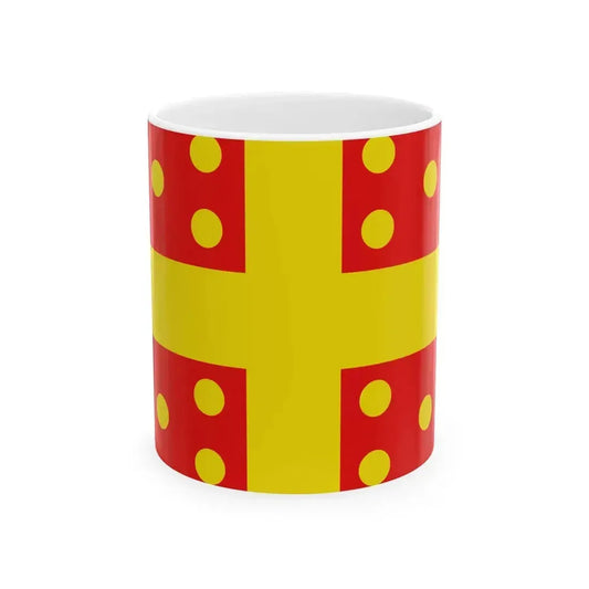 Flag of Harelbeke (Belgium) White Coffee Mug 11oz - Go Mug Yourself