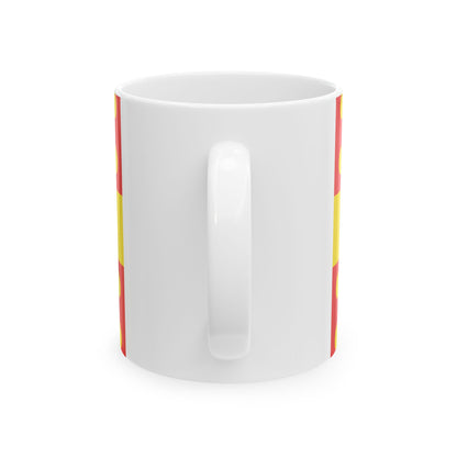 Flag of Harelbeke (Belgium) White Coffee Mug-Go Mug Yourself