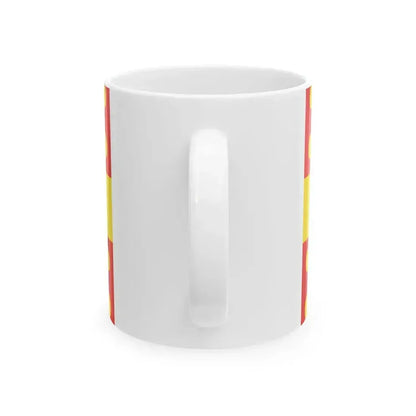 Flag of Harelbeke (Belgium) White Coffee Mug - Go Mug Yourself