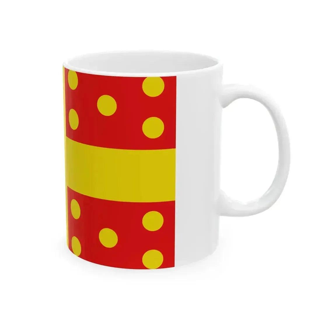 Flag of Harelbeke (Belgium) White Coffee Mug - Go Mug Yourself