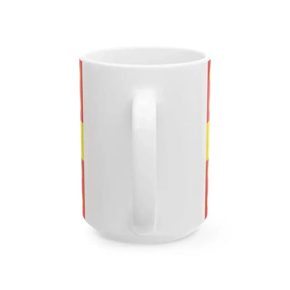 Flag of Harelbeke (Belgium) White Coffee Mug - Go Mug Yourself