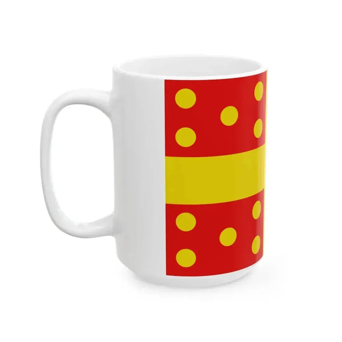 Flag of Harelbeke (Belgium) White Coffee Mug - Go Mug Yourself