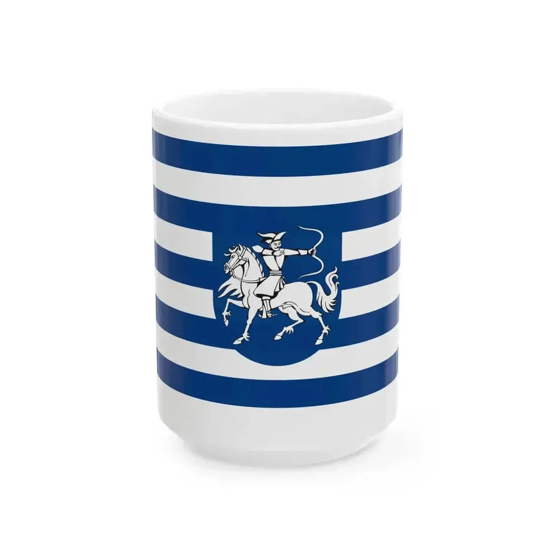 Flag of Harkakotony (Hungary) White Coffee Mug 15oz - Go Mug Yourself