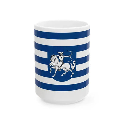 Flag of Harkakotony (Hungary) White Coffee Mug 15oz - Go Mug Yourself