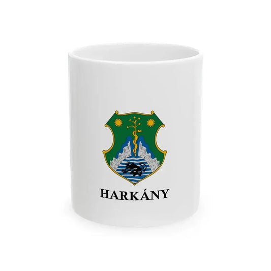 Flag of Harkany (Hungary) White Coffee Mug 11oz - Go Mug Yourself