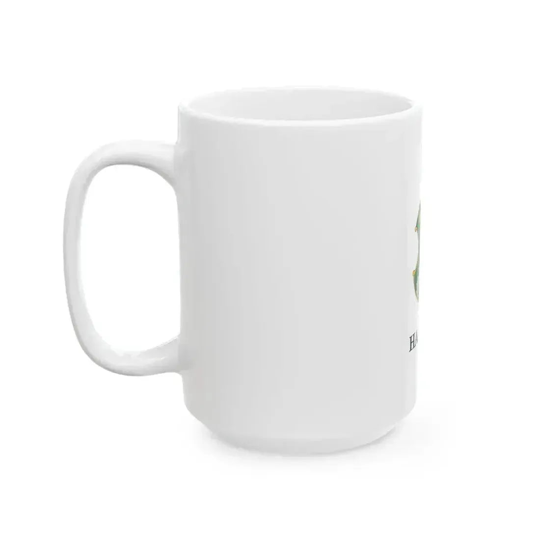 Flag of Harkany (Hungary) White Coffee Mug - Go Mug Yourself
