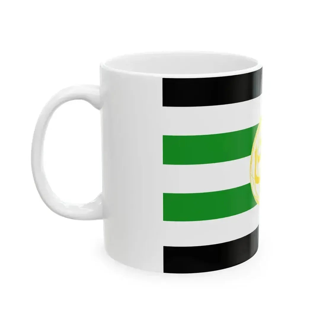 Flag of Harkat-ul-Mujahideen (Pakistan) White Coffee Mug - Go Mug Yourself