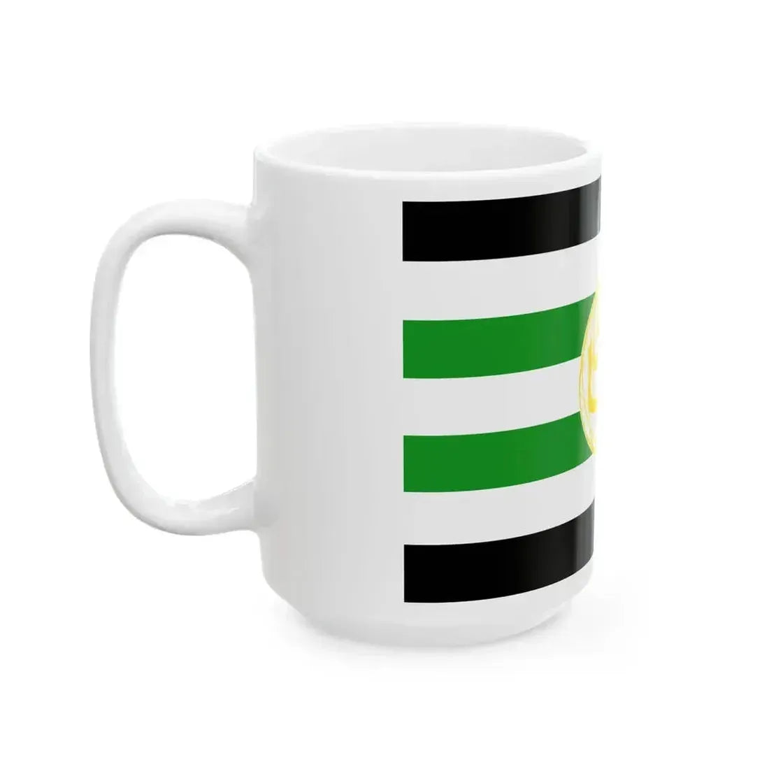 Flag of Harkat-ul-Mujahideen (Pakistan) White Coffee Mug - Go Mug Yourself