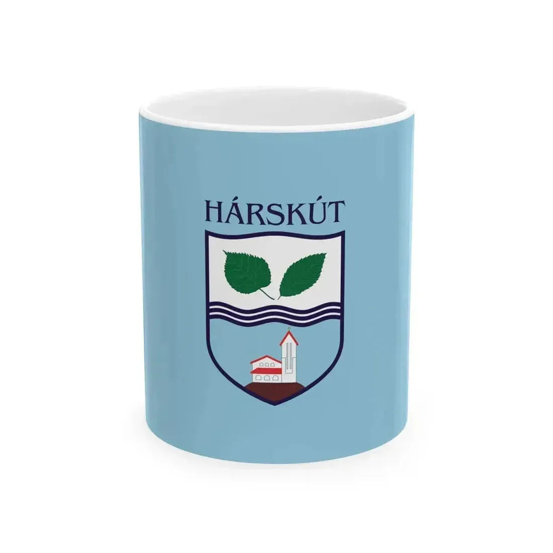 Flag of Harskut (Hungary) White Coffee Mug 11oz - Go Mug Yourself
