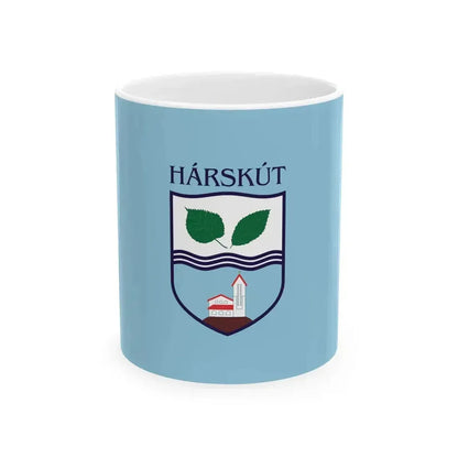 Flag of Harskut (Hungary) White Coffee Mug 11oz - Go Mug Yourself