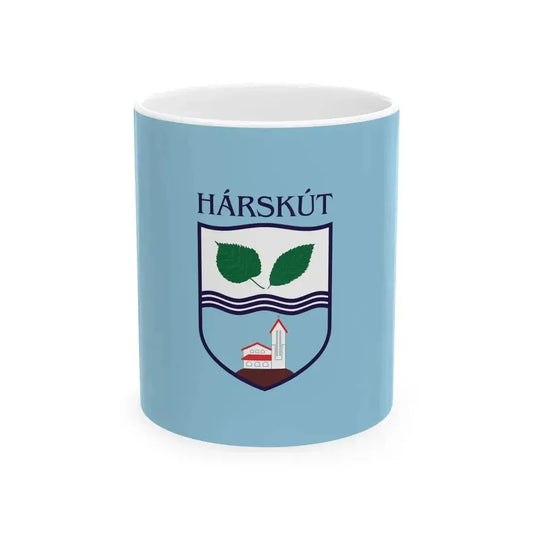 Flag of Harskut (Hungary) White Coffee Mug 11oz - Go Mug Yourself