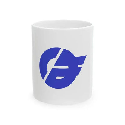 Flag of Haruhi Aichi 1973-2009 (Japan) White Coffee Mug 11oz - Go Mug Yourself