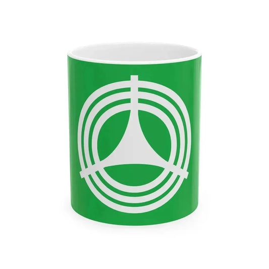 Flag of Haruno Shizuoka 1967-2005 (Japan) White Coffee Mug 11oz - Go Mug Yourself