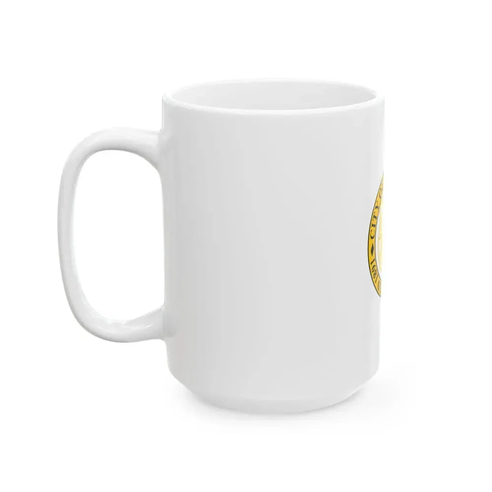 Flag of Harvey Illinois (United States) White Coffee Mug - Go Mug Yourself