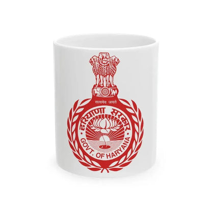 Flag of Haryana (India) White Coffee Mug 11oz - Go Mug Yourself