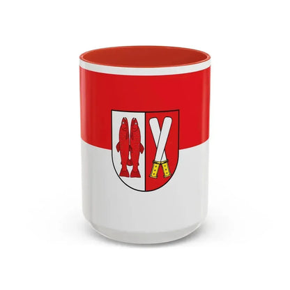 Flag of Harz Germany - Accent Coffee Mug 15oz Red - Go Mug Yourself