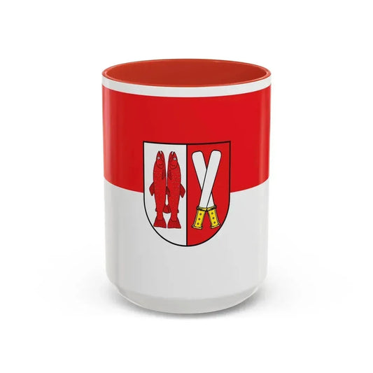 Flag of Harz Germany - Accent Coffee Mug 15oz Red - Go Mug Yourself