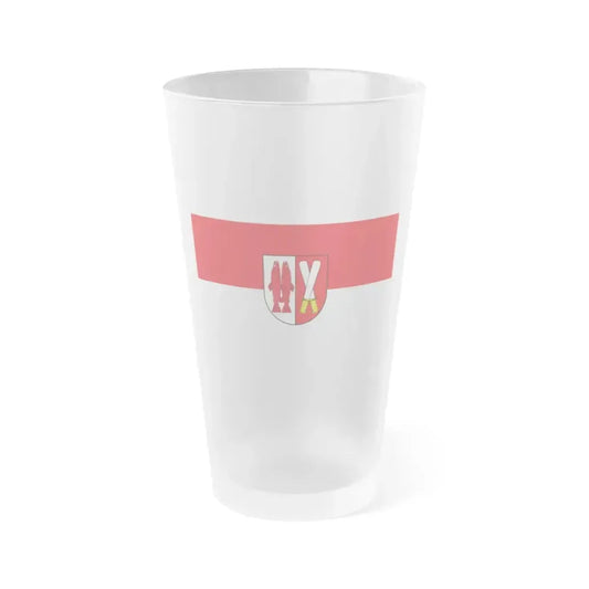 Flag of Harz Germany - Frosted Pint Glass 16oz 16oz Frosted - Go Mug Yourself