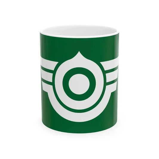Flag of Hasama Miyagi 1961-2005 (Japan) White Coffee Mug 11oz - Go Mug Yourself