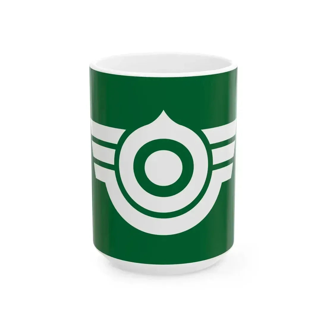 Flag of Hasama Miyagi 1961-2005 (Japan) White Coffee Mug 15oz - Go Mug Yourself